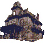 old haunted house gif