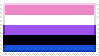genderfluid flag stamp